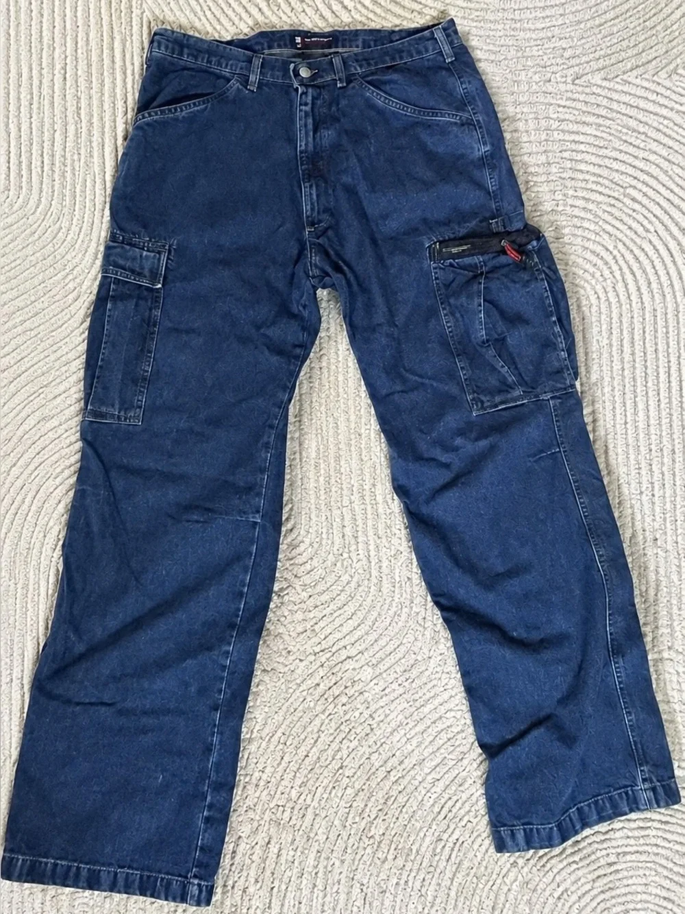 VTG Y2K Polo Ralph Lauren Bungee Cell Phone Cargo Jeans Gorpcore Cyber Utility